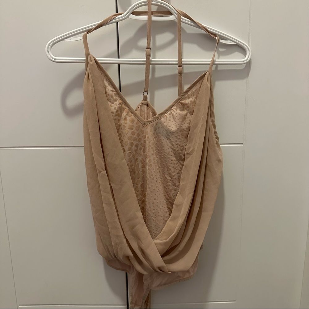 Bebe mesh bodysuit nude